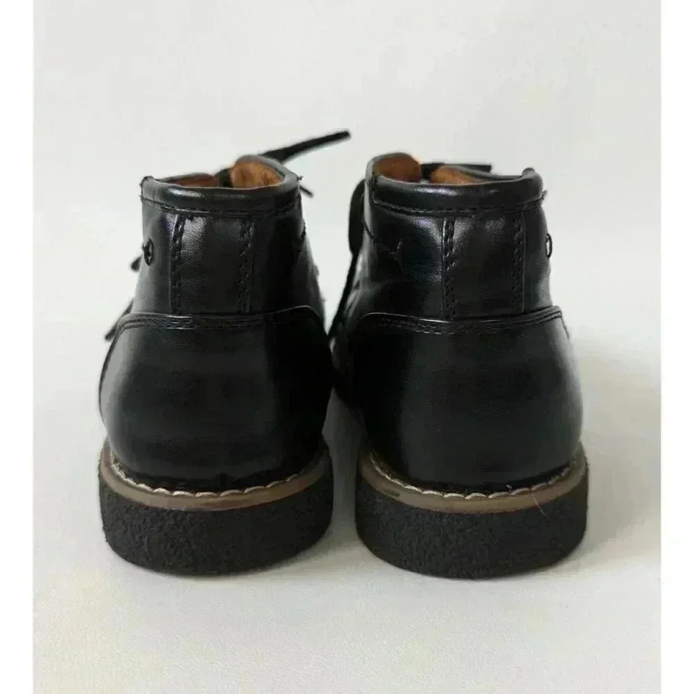 Deerstags Boys Zeus Black Lace Up Memory Foam Chukka Boots Size 3M